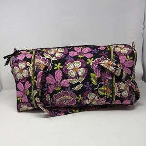 Vera Bradley Pirouette Pink Weekender Duffel Bag Floral Retired